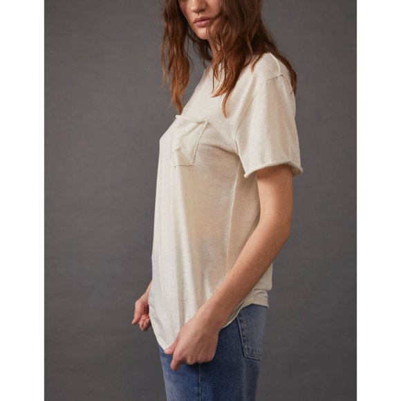 FREE PEOPLE Vella Tee / White Swan - Picture 3 of 9